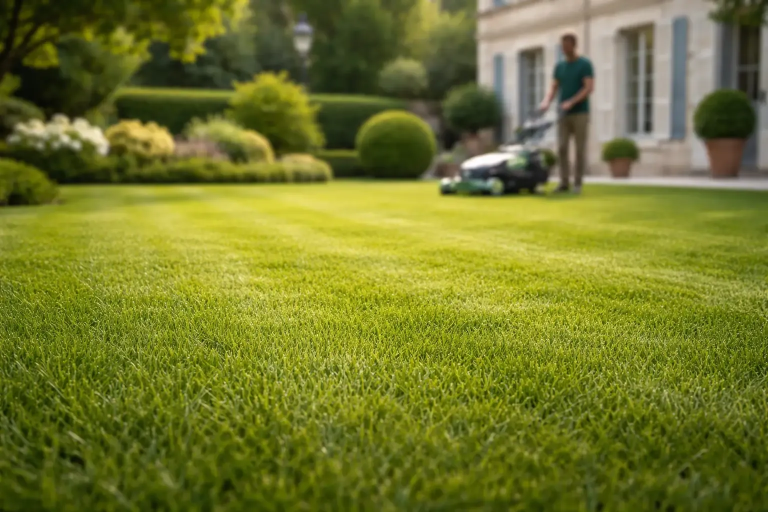 Hauteur de coupe idéale pour une pelouse dense et bien entretenue