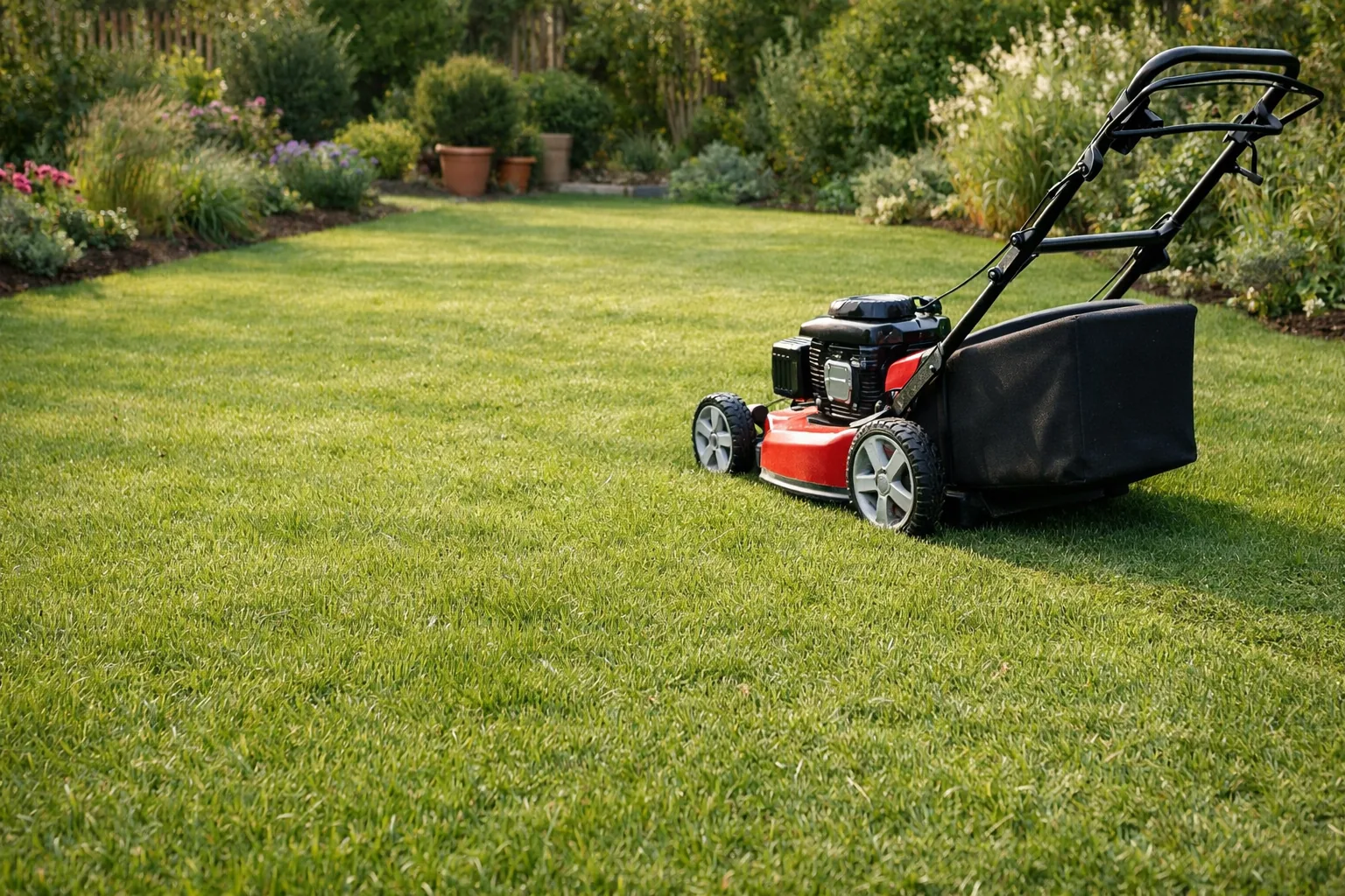 Quand faire la première tonte après un semis de gazon ?