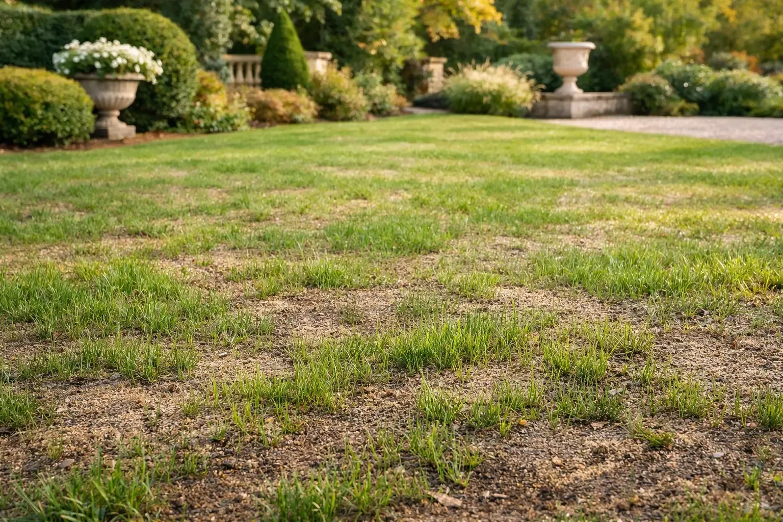 Comment sursemer une pelouse fatiguée sans tout refaire